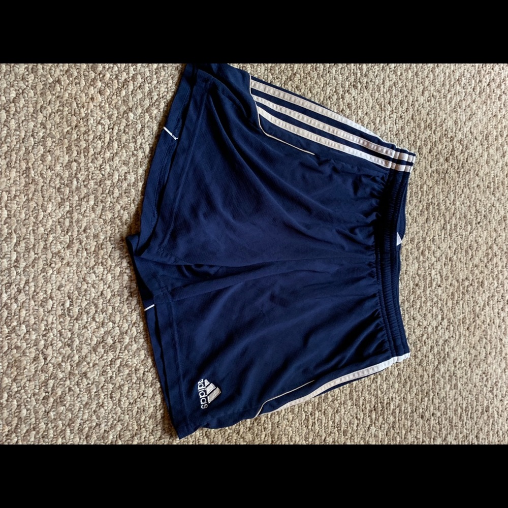 Navy Blue Adidas Athletic Shorts